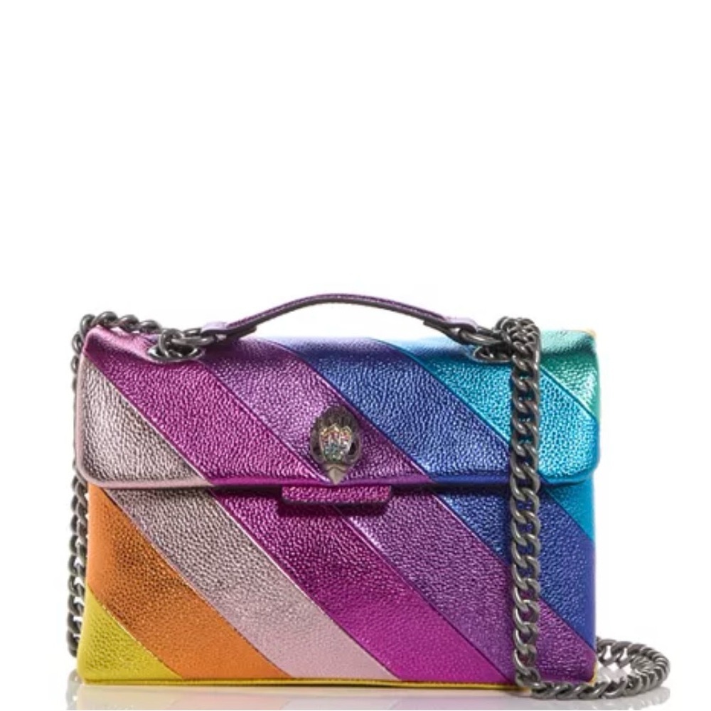 Kurt Geiger Rainbow Striped Crossbody Bag